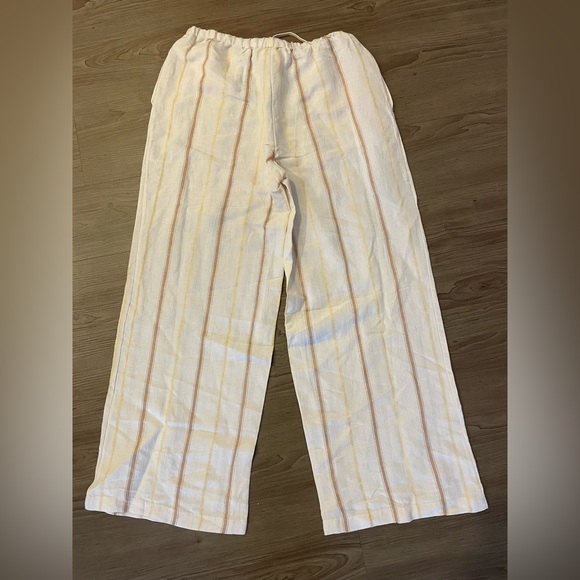 L*Space Beige and Yellow Beach House Vest and Pants - Picture 6 of 10